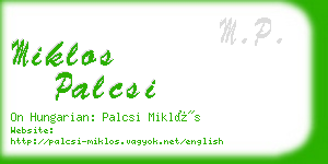 miklos palcsi business card